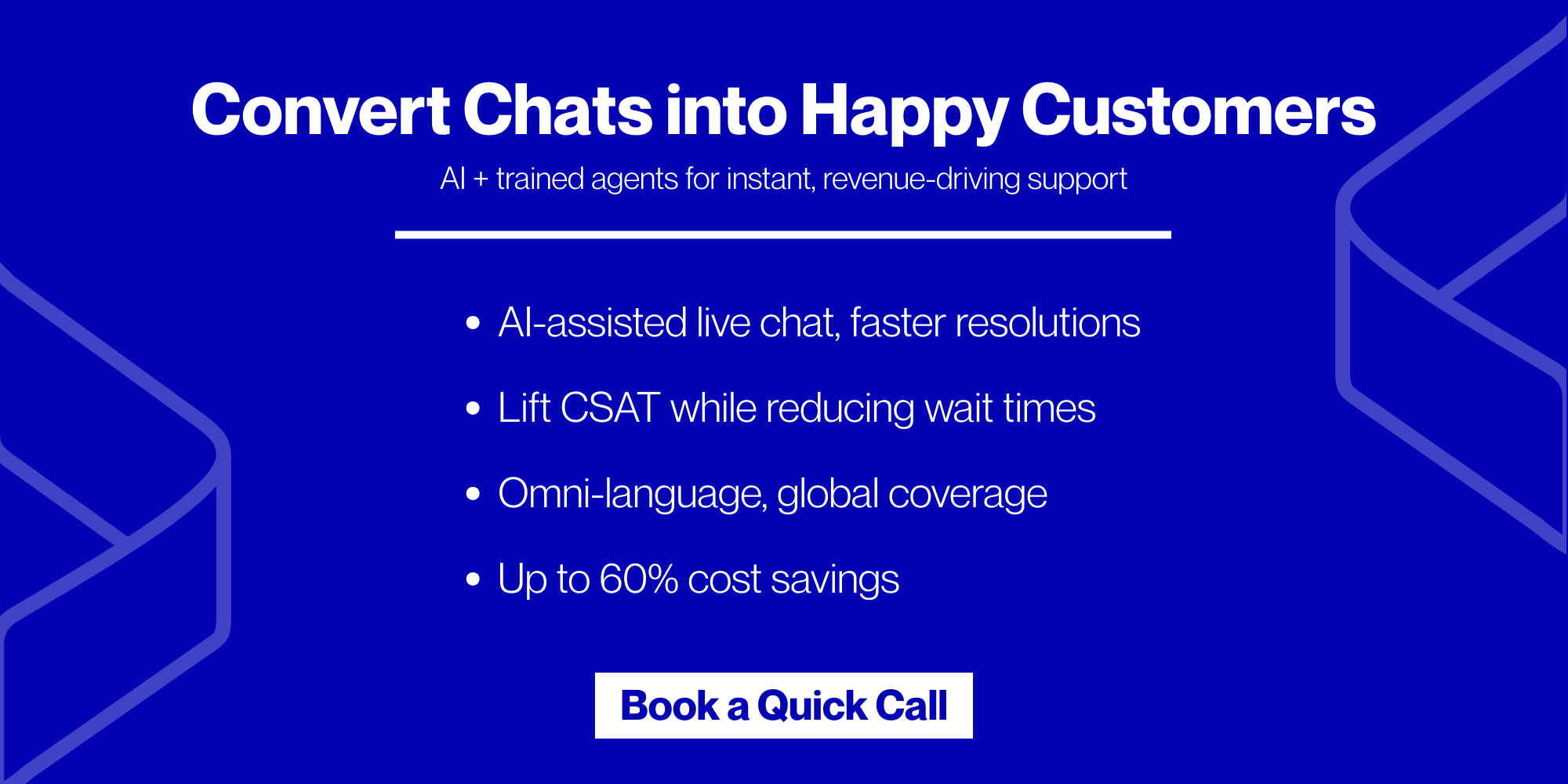 AI Assisted Live Chat Support Outsourcing