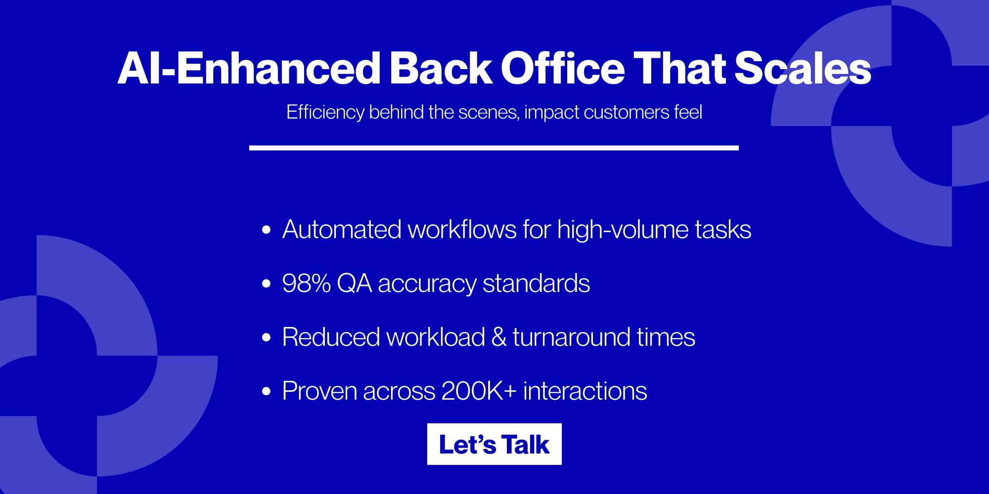 Back Office Support Services