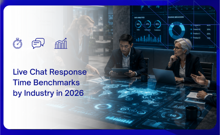 live chat response time benchmark