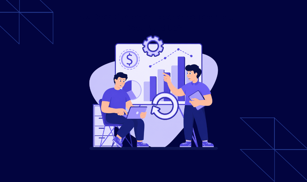 how does cx technical debt build up