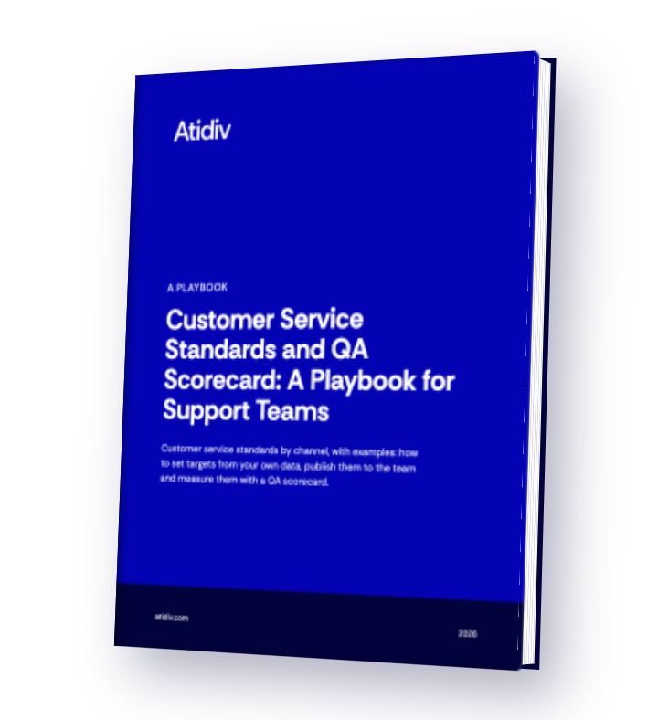 Cover of Customer Service Standards and QA Scorecard: A Playbook for Support Teams