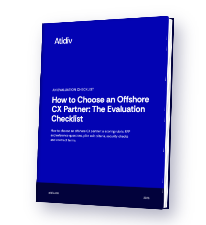 Cover of How to Choose an Offshore CX Partner: The Evaluation Checklist