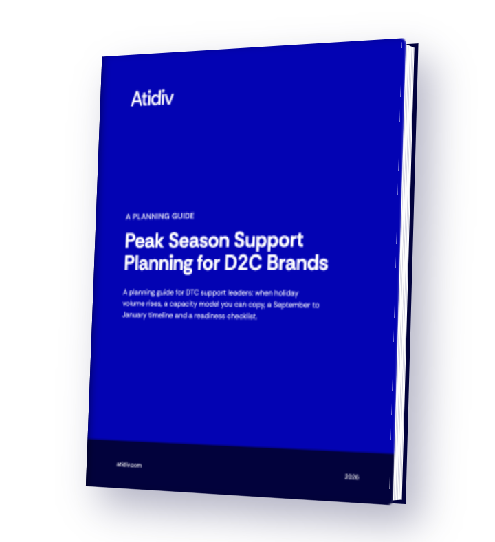 Cover of Peak Season Support Planning for D2C Brands